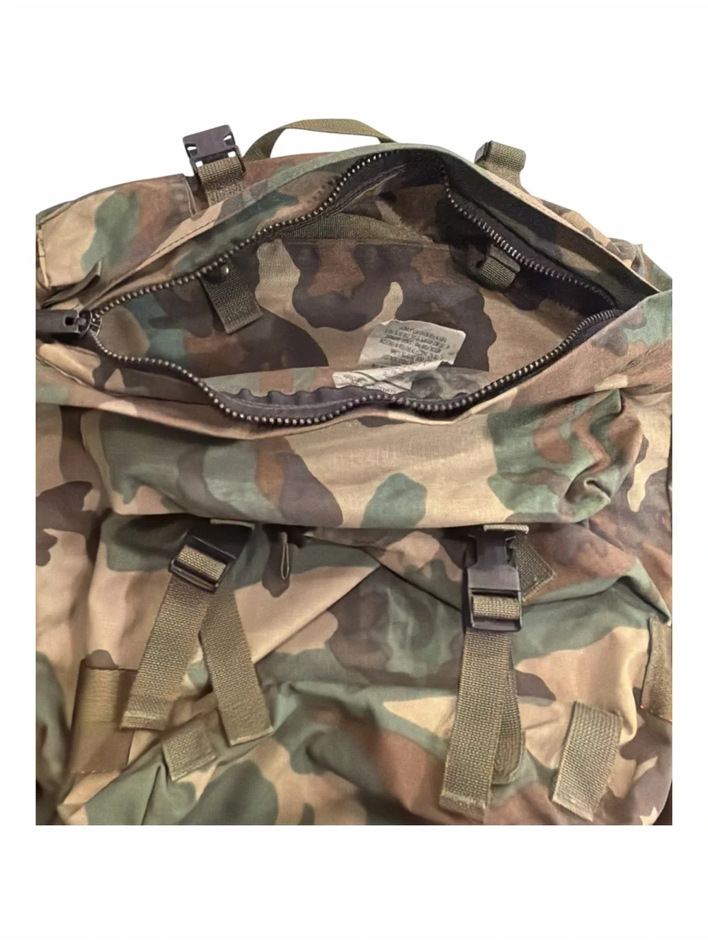 US Army Woodland Camo Patrol Combat Pack DJ Manufacturing Military Backpack